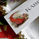 Fiery Pheasants - Custom Place Cards - Laydown - The Punctilious Mr. P's Place Card Co.