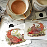 Fiery Pheasants - Pack of Custom Note Cards - The Punctilious Mr. P's Place Card Co.