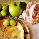 Flecked Horn Plates - Set/ 2 - The Punctilious Mr. P's Place Card Co.