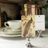 Grand Peacock - Custom Place Cards - Upright - The Punctilious Mr. P's Place Card Co.