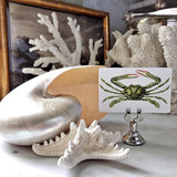 Green Crab - Custom Place Cards - Upright - The Punctilious Mr. P's Place Card Co.
