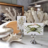 Green Crab - Custom Place Cards - Upright - The Punctilious Mr. P's Place Card Co.