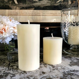 Hurricane Pillar Candles - The Punctilious Mr. P's Place Card Co.