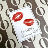 Kisses - Custom Bookplate - The Punctilious Mr. P's Place Card Co.