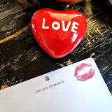 Kisses - Pack of Custom Note Cards - The Punctilious Mr. P's Place Card Co.