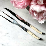 Laguiole Ivorine Carving Set - The Punctilious Mr. P's Place Card Co.