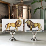 Lions - Custom Place Cards - Upright - The Punctilious Mr. P's Place Card Co.