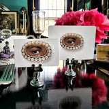 Lover's Eye - Noir - Custom Place Card - Upright - The Punctilious Mr. P's Place Card Co.