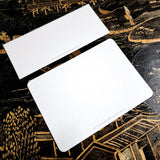 Lover's Eye - Pearl - Custom Place Cards - Laydown - The Punctilious Mr. P's Place Card Co.