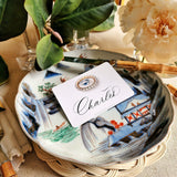 Lover's Eye - Pearl - Custom Place Cards - Laydown Event Size - The Punctilious Mr. P's Place Card Co.