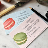 Macarons & Cookies - Custom Dessert Cards - The Punctilious Mr. P's Place Card Co.