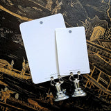Marian McEvoy: Pressed Poppies - Custom Place Cards - Upright - The Punctilious Mr. P's Place Card Co.