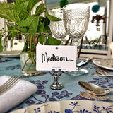 Marian McEvoy: 'Tropicalia' - Custom Place Cards - Upright - The Punctilious Mr. P's Place Card Co.