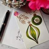 Mid - Century Baubles - Pack of Custom Note Cards - The Punctilious Mr. P's Place Card Co.