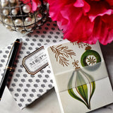 Mid - Century Baubles - Pack of Custom Note Cards - The Punctilious Mr. P's Place Card Co.