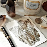 Minerals No. 1 - Pack of Custom Note Cards - The Punctilious Mr. P's Place Card Co.