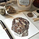 Minerals No. 2 - Pack of Custom Note Cards - The Punctilious Mr. P's Place Card Co.