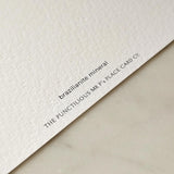 Minerals No. 7 - Pack of Custom Note Cards - The Punctilious Mr. P's Place Card Co.