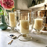 Mini Star Cut Glass Hurricane Candle Holders - Trio - The Punctilious Mr. P's Place Card Co.