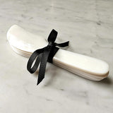 Mother of Pearl Spreaders & Spoons Set - The Punctilious Mr. P's Place Card Co.