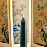 Obelisk Taper Candles - Juniper - The Punctilious Mr. P's Place Card Co.