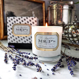 PAX Scented Candle: Lavender - The Punctilious Mr. P's Place Card Co.