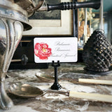 Peony - Custom Buffet Tags s/12 - The Punctilious Mr. P's Place Card Co.