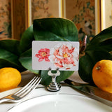 Peony - Custom Place Cards - Upright - The Punctilious Mr. P's Place Card Co.