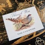 Pheasantry - Custom Gift Notes - The Punctilious Mr. P's Place Card Co.