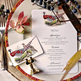 Pheasantry - Custom Menu Cards - s/4 - The Punctilious Mr. P's Place Card Co.
