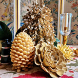 Pine Cone Beeswax Candles - The Punctilious Mr. P's Place Card Co.