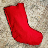Puppy Love - Handmade Christmas Stocking - The Punctilious Mr. P's Place Card Co.