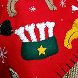 Puppy Love - Handmade Christmas Stocking - The Punctilious Mr. P's Place Card Co.
