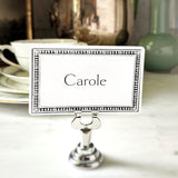 Rectangular Bead - Custom Place Cards - Upright - The Punctilious Mr. P's Place Card Co.
