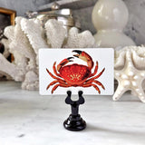Red Crabs - Custom Place Cards - Upright - The Punctilious Mr. P's Place Card Co.
