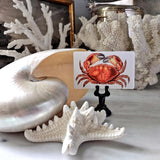 Red Crabs - Custom Place Cards - Upright - The Punctilious Mr. P's Place Card Co.