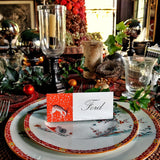 Reindeer Games - Custom Place Card - Laydown - The Punctilious Mr. P's Place Card Co.