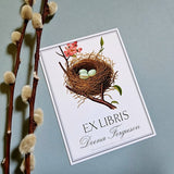 Robin's Eggs - Custom Bookplate - The Punctilious Mr. P's Place Card Co.