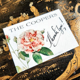 Rose Garden - Custom Gift Notes - The Punctilious Mr. P's Place Card Co.