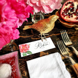 Rose Garden - Custom Place Cards - Laydown - The Punctilious Mr. P's Place Card Co.