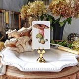 Russula Mushrooms - Custom Place Cards - Upright - The Punctilious Mr. P's Place Card Co.