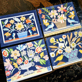 Sarah V Battle: 'Mixed Birds' Pack of Custom Note Cards - The Punctilious Mr. P's Place Card Co.