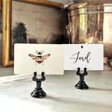 Spring Bees - Custom Place Cards - Upright - The Punctilious Mr. P's Place Card Co.