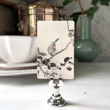 Spring Sparrow - Custom Place Cards - Upright - The Punctilious Mr. P's Place Card Co.