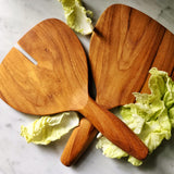 Teak Salad Serving Set - The Punctilious Mr. P's Place Card Co.