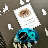 The Lover's Eye Noir - Custom Bookplate - The Punctilious Mr. P's Place Card Co.