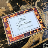Tortoise Shell - Custom Gift Notes - The Punctilious Mr. P's Place Card Co.