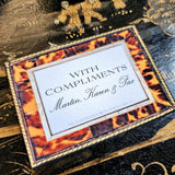Tortoise Shell - Custom Gift Notes - The Punctilious Mr. P's Place Card Co.