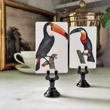 Toucan - Custom Place Cards - Upright - The Punctilious Mr. P's Place Card Co.