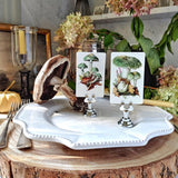 Verdigris Mushrooms - Custom Place Cards - Upright - The Punctilious Mr. P's Place Card Co.